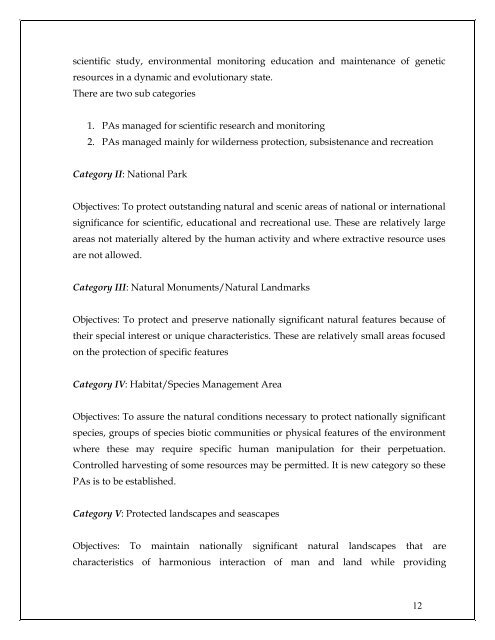 Protected Area Network in Orissa - Vasundhara