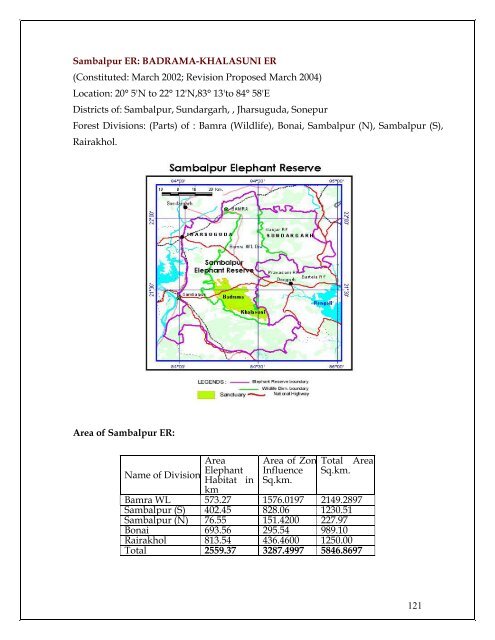 Protected Area Network in Orissa - Vasundhara