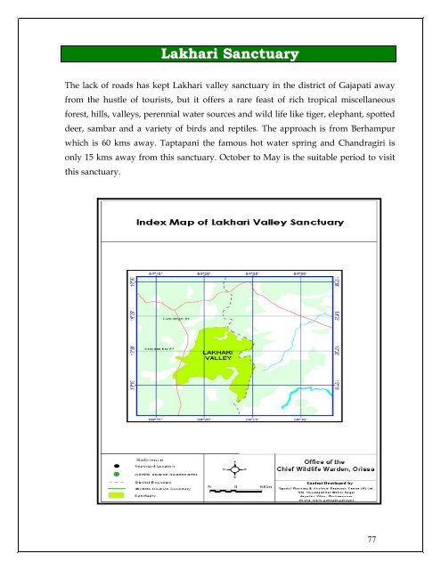 Protected Area Network in Orissa - Vasundhara