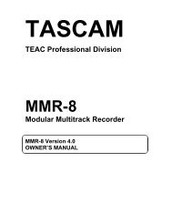 TEAC Professional Division Modular Multitrack Recorder - Tascam
