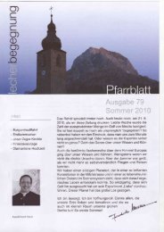 Pfarrblatt Sommer 2010 - Pfarre Lech