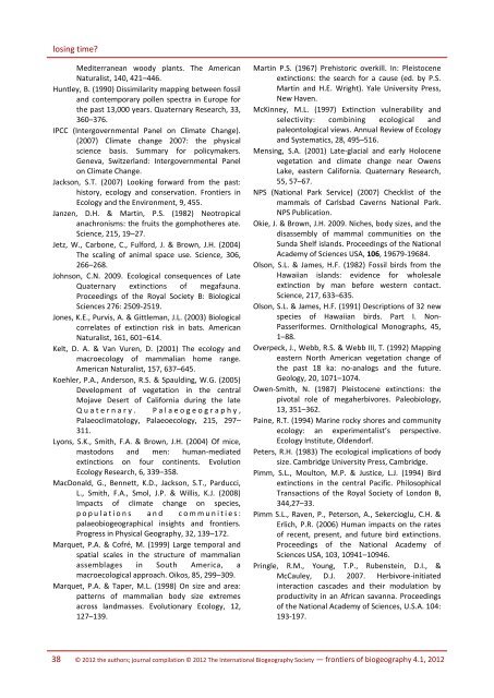 1 - The International Biogeography Society