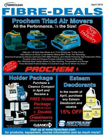 Prochem Triad Air Movers - Fibreclean