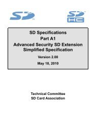 ASSD Extension Simplified Specification - SD Association