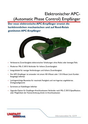 Elektronischer APC- (Automatic Phase Control ... - Unipart Rail