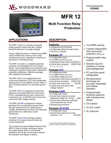 MFR 12 Multi Function Relay Protection
