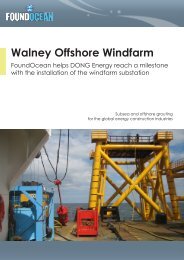 Walney Offshore Windfarm Substation P1 Case Study - FoundOcean