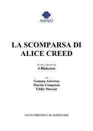 LA SCOMPARSA DI ALICE CREED - Cinemalia