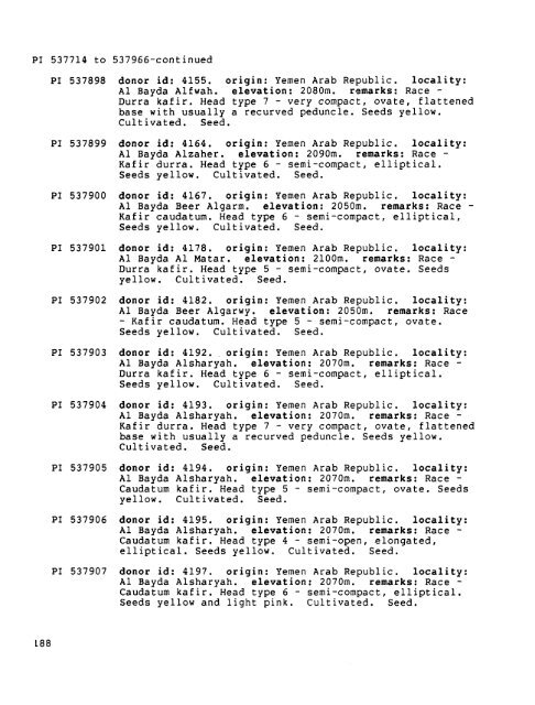 Plant Inventory No. 199, Parti - The Germplasm Resources ...