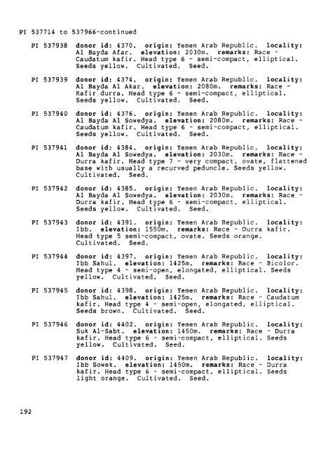 Plant Inventory No. 199, Parti - The Germplasm Resources ...