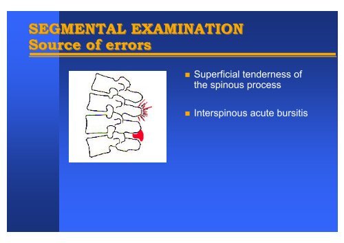 The concept of painful minor intervertebral dysfunction ... - sofmmoo