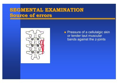 The concept of painful minor intervertebral dysfunction ... - sofmmoo