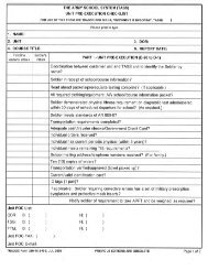 unit pre-execution checklist