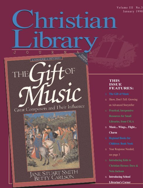 J O U R N A L J O U R N A L - Christian Library Journal