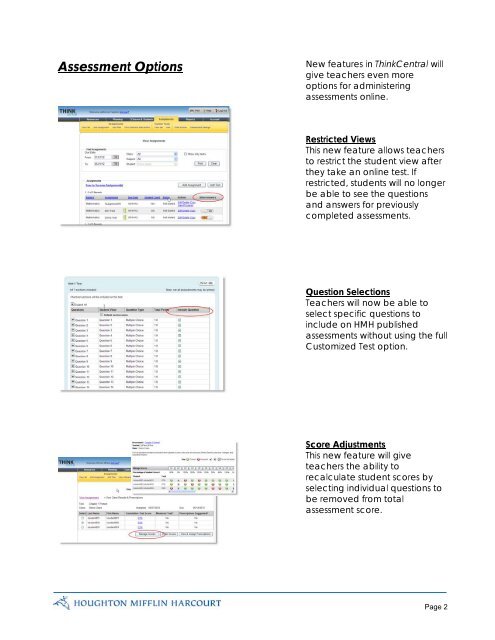 ThinkCentral - Houghton Mifflin Harcourt