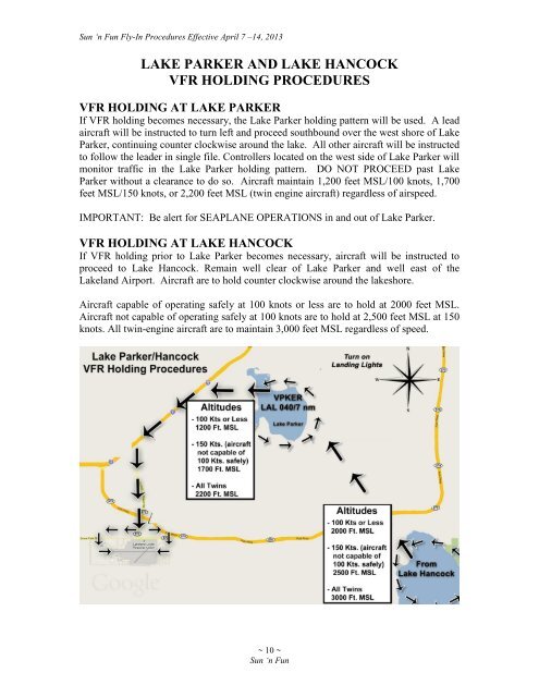 2013 SUN 'n FUN NOTAM