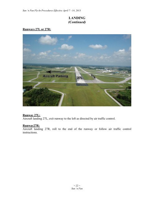 2013 SUN 'n FUN NOTAM