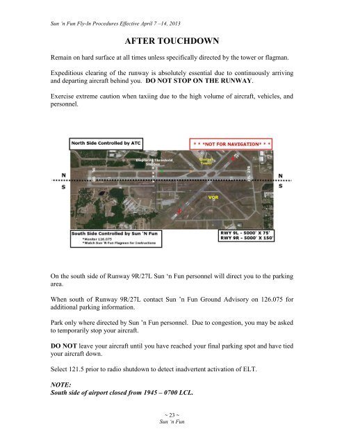 2013 SUN 'n FUN NOTAM