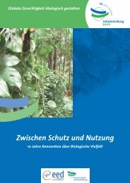 Zwischen Schutz und Nutzung - Globale Gerechtigkeit ÃƒÂ¶kologisch ...