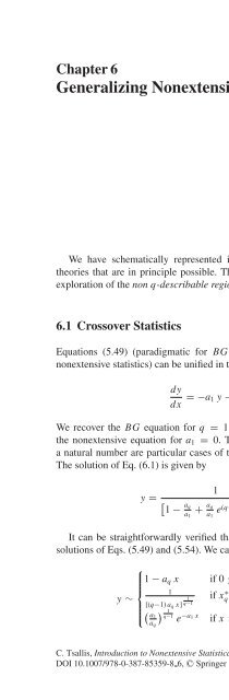 Nonextensive Statistical Mechanics