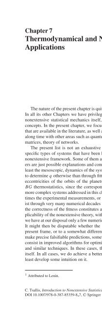 Nonextensive Statistical Mechanics