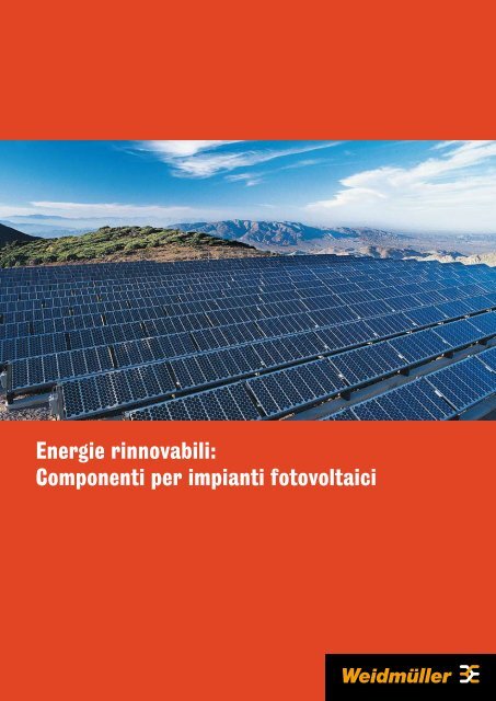 Energie rinnovabili: Componenti per impianti fotovoltaici - Rexel