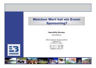 Welchen Wert hat ein Event- Sponsoring? - Event Management Circle