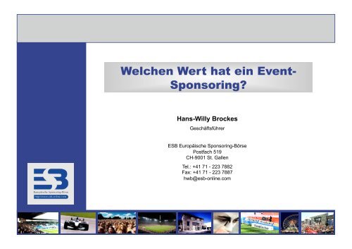 Welchen Wert hat ein Event- Sponsoring? - Event Management Circle