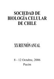 sociedad de biologÃ­a celular de chile xx reuniÃ³n anual - sbcch ...