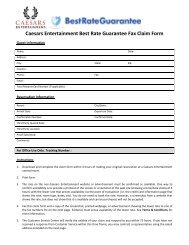 Download the Best Rate Guarantee Claim Form. - Caesars ...