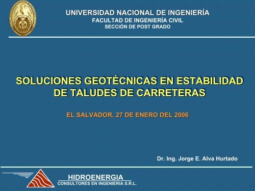 PresentaciÃ³n de PowerPoint - Dr. Ing. Jorge Elias Alva Hurtado