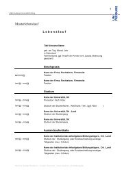 Muster_Lebenslauf 2.pdf - Albert-Ludwigs-UniversitÃ¤t Freiburg