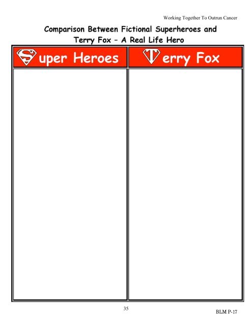 Real heroes vs. Superheroes - Terry Fox Foundation