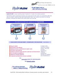 HydroFLOW Electronic Water Treatment Systems - HEAT Inc