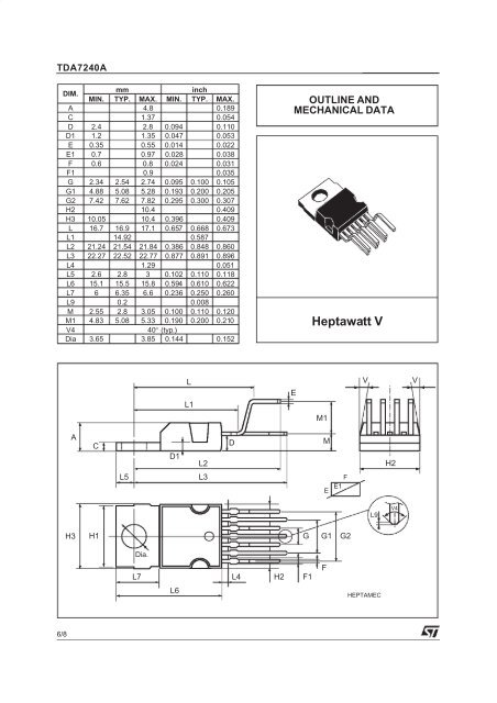 TDA7240 - 320Volt