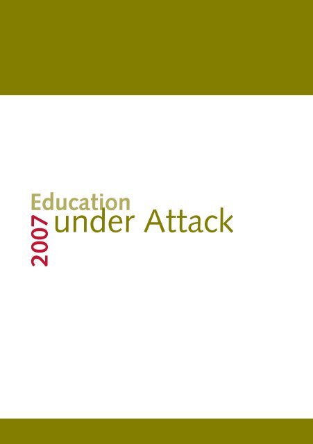Education Under Attack - UNESCO Islamabad