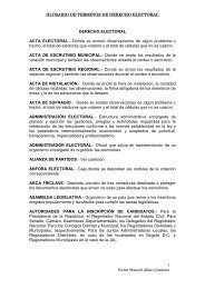 GLOSARIO DE DERECHO ELECTORAL - PÃ¡ginas Personales UNAM