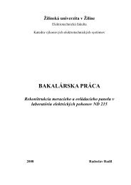 BAKALÃRSKA PRÃCA - Å½ilinskÃ¡ univerzita