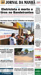 Eletricista Ã© morto a tiros no Bandeirantes - Jornal da ManhÃ£