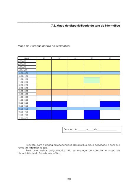 5. Plano TIC - Actividades a desenvolver