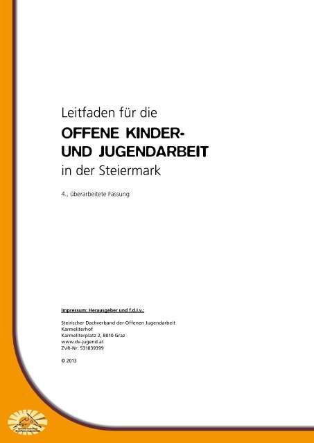 offene kinder - Steirischer Dachverband der offenen Jugendarbeit