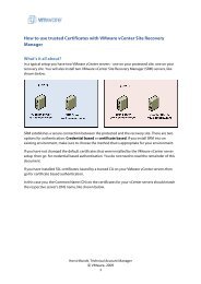 How to use trusted Certificates with VMware vCenter Site Recovery ...