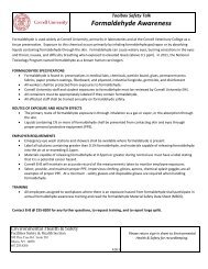 Formaldehyde Toolbox Talk - Environmental Health & Safety