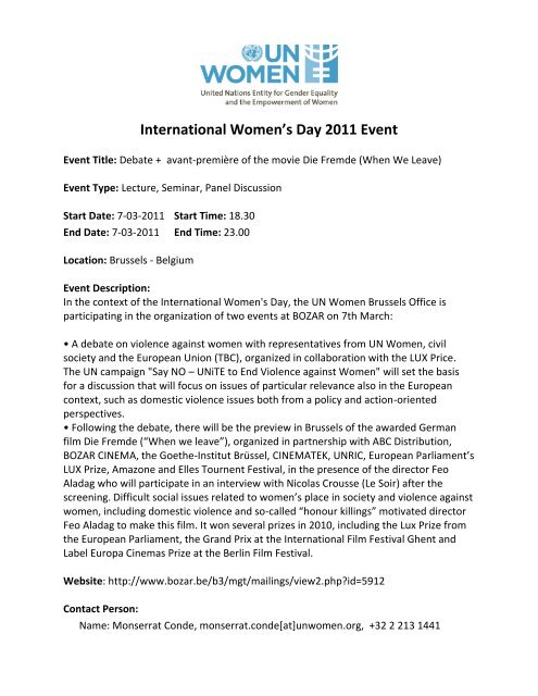 International Women's Day 2011 Event - UN Women