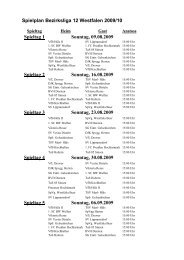Spielplan Bezirksliga 12 Westfalen 2009/10 Spieltag 1 Sonntag ...