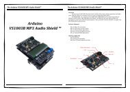 Arduino VS1003B MP3 Audio Shield ™ - ThaiEasyElec.net