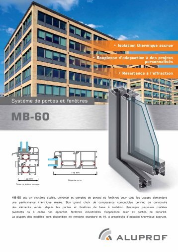 Brochure MB-60 - Aluprof SA