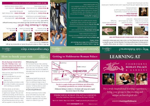download our latest educational leaflet as a pdf - The Sussex ...