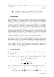 Le modÃ¨le atomique de Thomas et Fermi - Grenoble Sciences