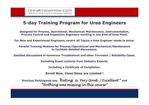 Urea Training 2012.pdf - UreaKnowHow.com